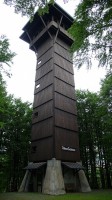 Rozhledna Böhmerwaldturm, na vrchu Ebene v Německu