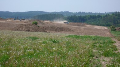 Plochy kácovského golfového hřiště